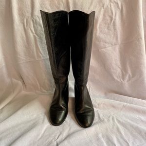 STEVE MADDEN Intyce black leather boot. Size 7.5. Lightly used.